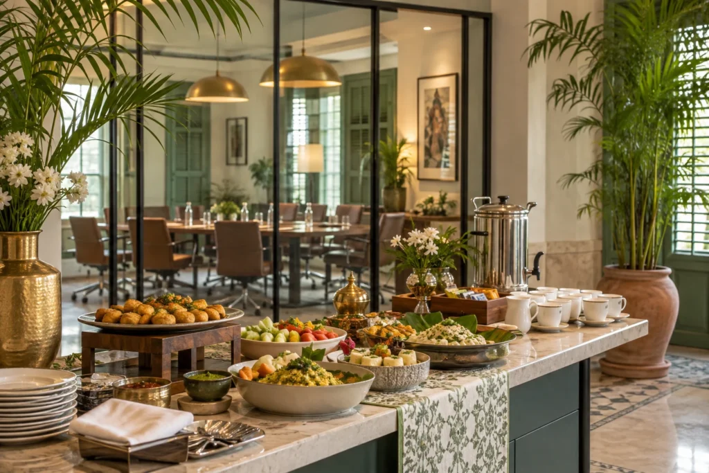 AI-generated Corporate catering occasion concept