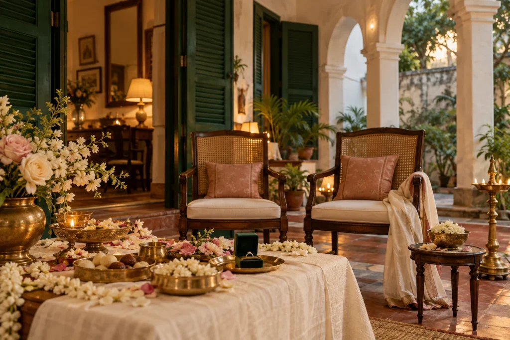 AI-generated Engagement catering occasion concept
