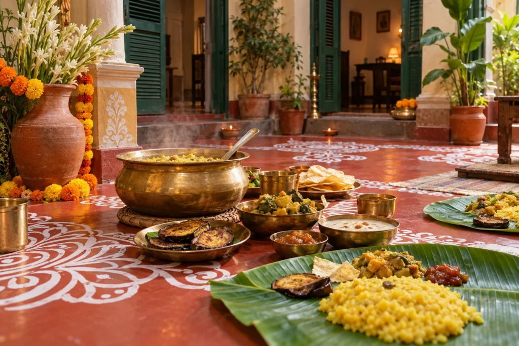 AI-generated Puja catering occasion concept